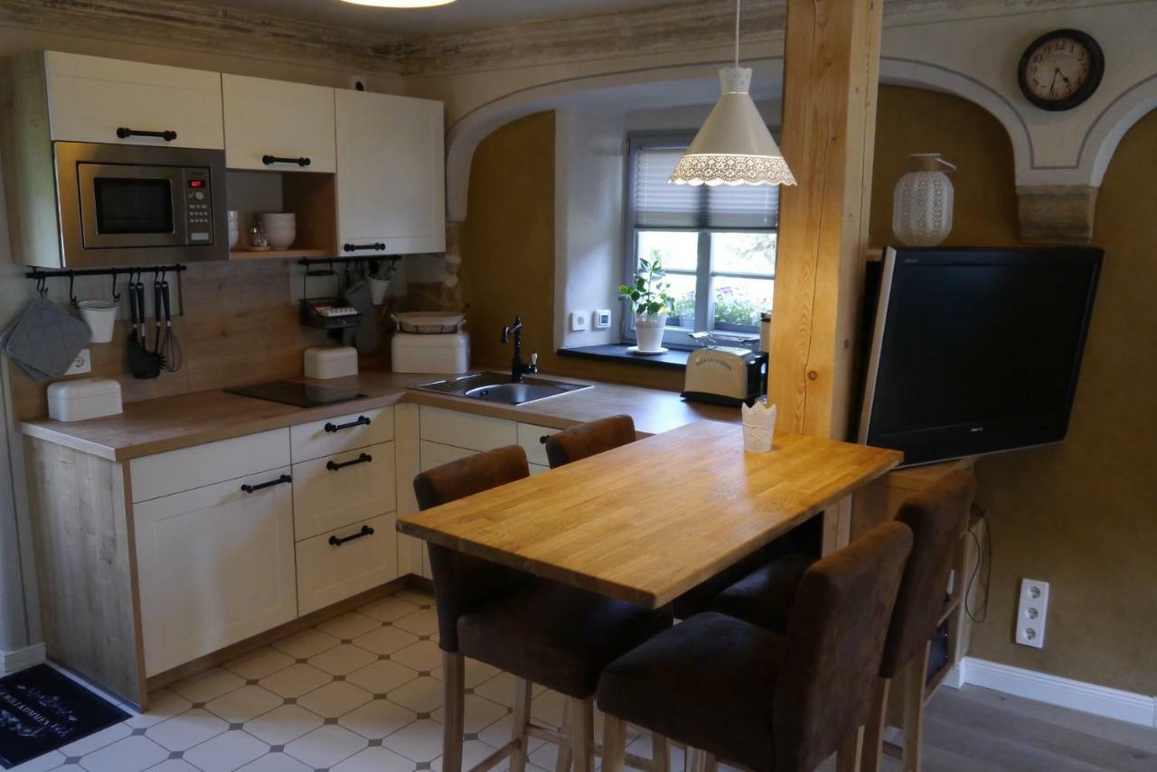Ferienwohnung "Alte Bauernstube" Meißen Dış mekan fotoğraf